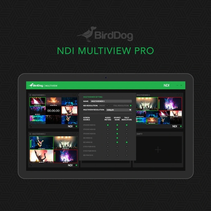 BirdDog NDI Multiview Pro Streaming Software