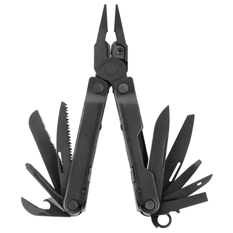 Leatherman Rebar Lightweight Black Oxide Multi-Tool with MOLLE Black Sheath - Peg