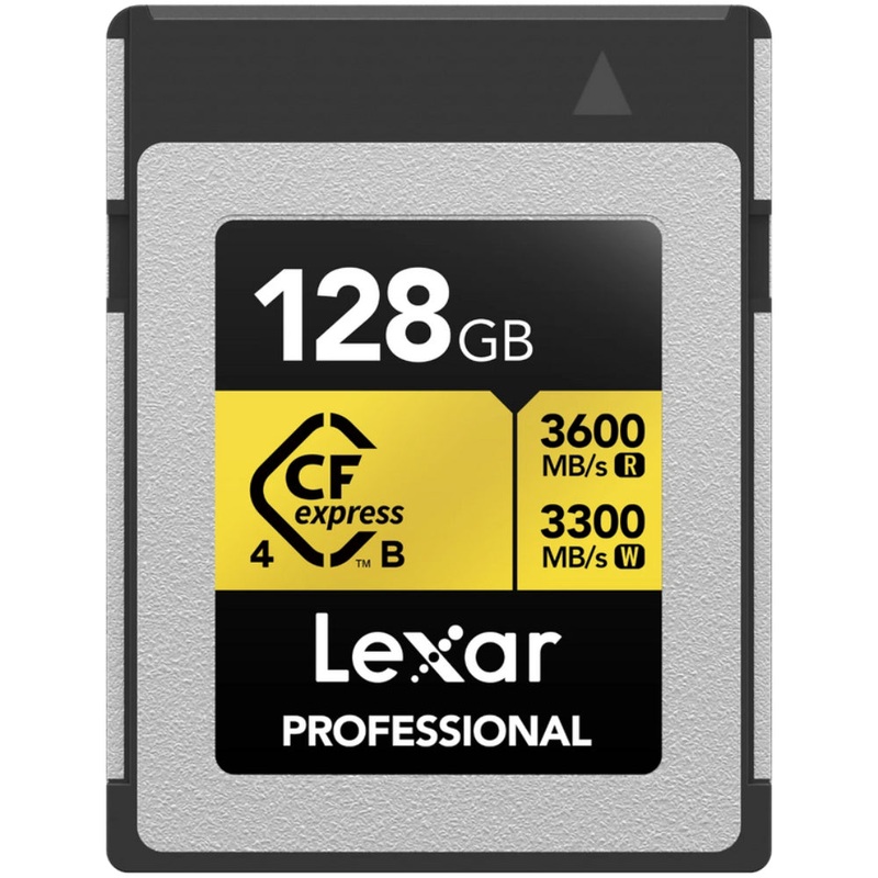Lexar Professional Gold 128GB CFexpress 4.0 Type B 3600MB/s Memory Card