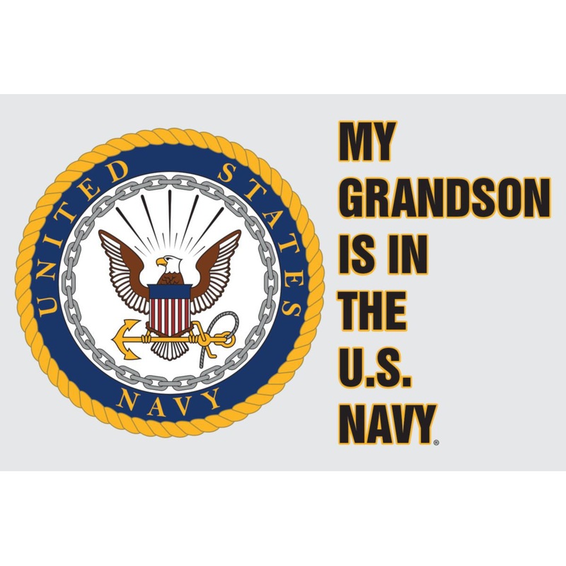 My Grandson in the Navy Decal