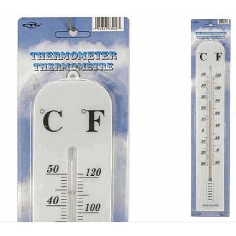 83416 - THERMOMETER -28 TO 50C MANUAL 15IN CELSIUS/FAHRENHEIT INDOOR