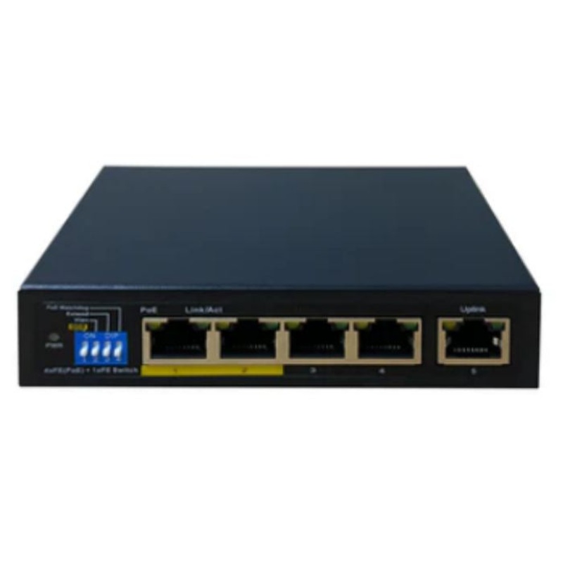 D7006F-4P-60 - POE SWITCH 4PORT GIGABIT 65W MAX +1 UPLINK PORT