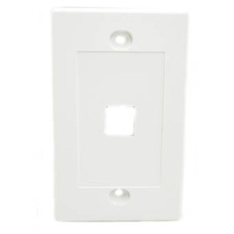 J317A-V1 WH - WALL PLATE 1PORT WHITE DESIGN