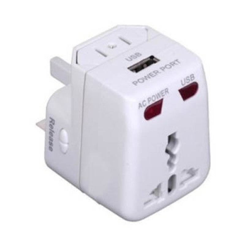 TA-USB - TRAVEL ADAPTER UNIVERSAL W/USB