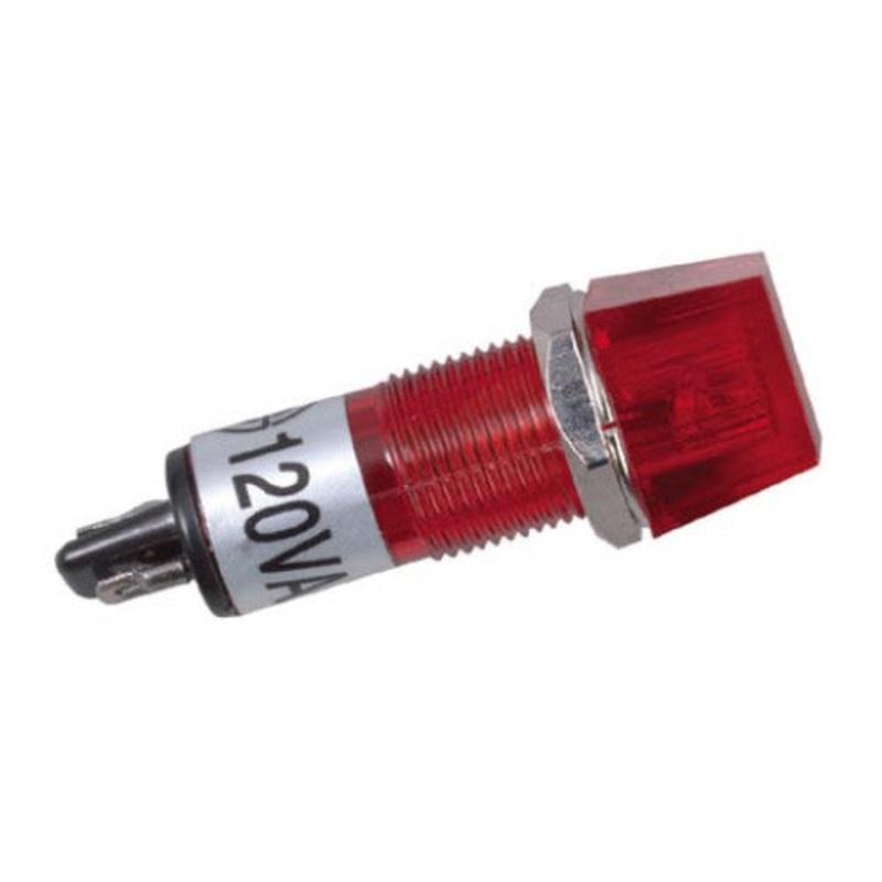 1272-0704 - INDICATOR 120V 10MM RED CHMT SOL