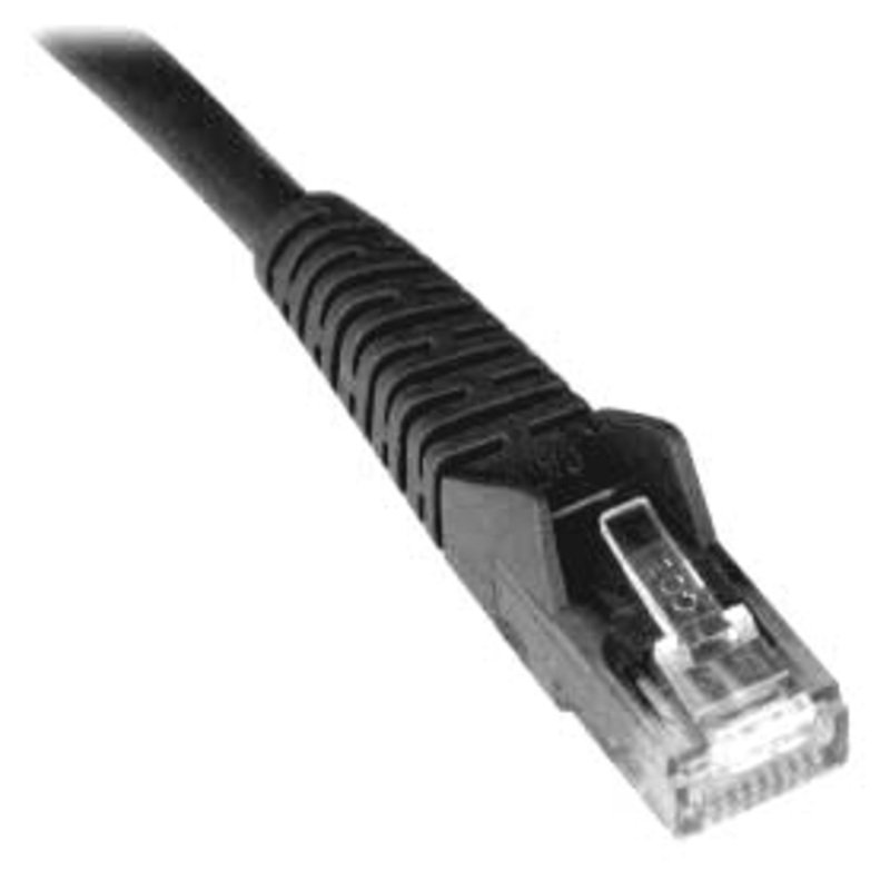 6022 - PATCH CORD CAT6 BLK 25FT SNAGLESS BOOT
