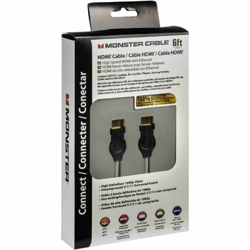 122932-00 - HDMI TO HDMI CABLE 6FT GRY HD