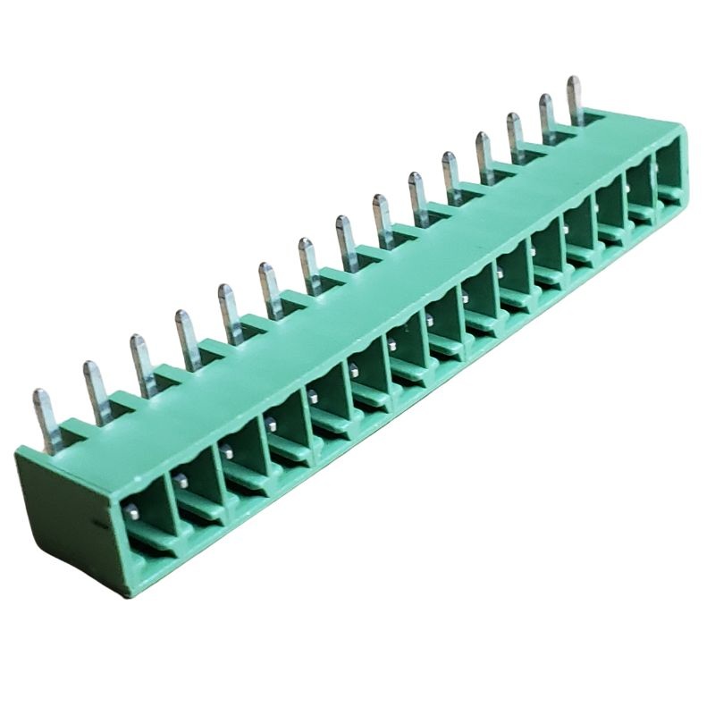 1803400 - TERM BLOCK 15P PCRA 3.71MM GRN