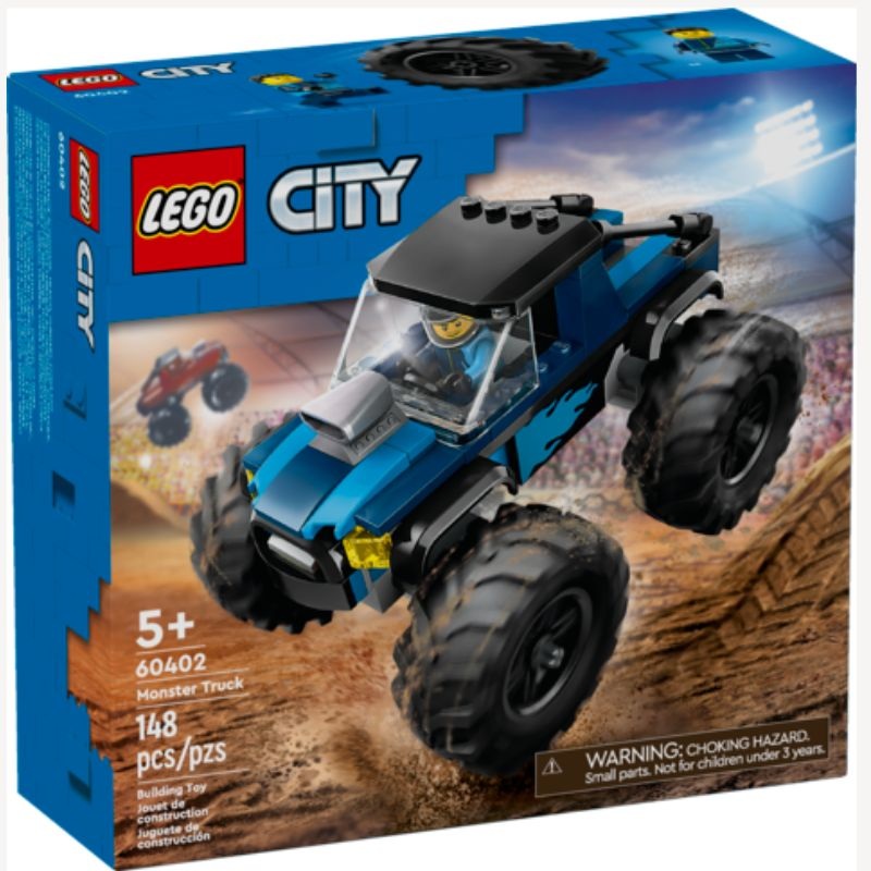 60402 - BLUE MONSTER TRUCK V39-CITY 148PCS/SET