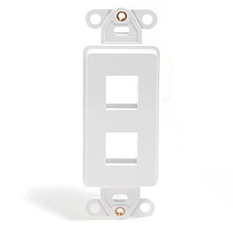 CAT504-2 - WALL PLATE DECORA INSERT 2PORT
