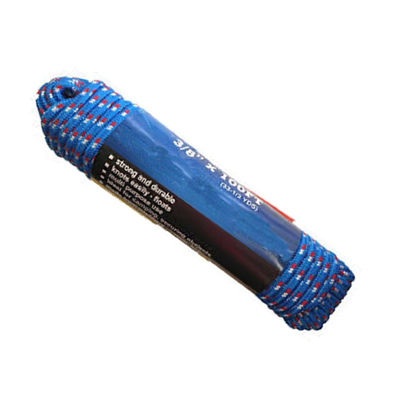 MFP8100 - ROPE POLY BRAID 3/8INX100FT CAPACITY LOAD OF 135LBS ASSORTED