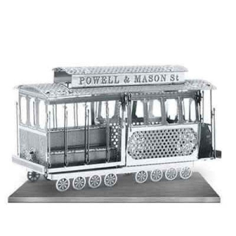 MMS002 - SAN FRANCISCO CABLE CAR METAL EARTH 3D LASER CUT MODEL