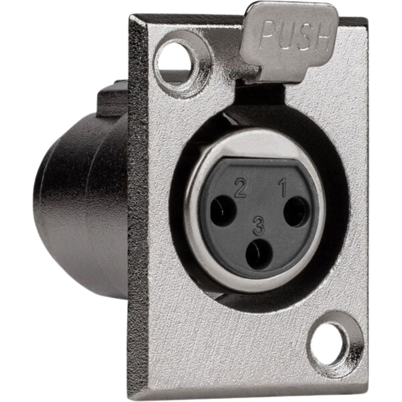 MXP-3F - XLR 3JK CHASIS MOUNT TIN SOLDER LOCK METAL