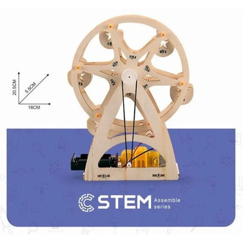 P9BOT 538 - STEM TOY FERRIS WHEEL WOODEN