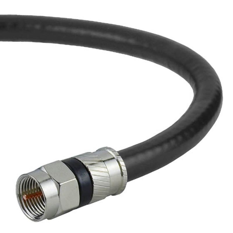 01674 - VIDEO CABLE RG6U F M/M 50FT BLK