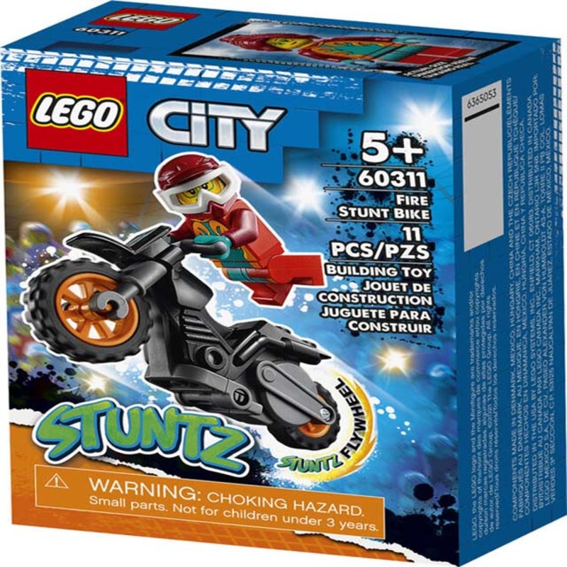 60311 - FIRE STUNT BIKE - CITY 11PC/SET
