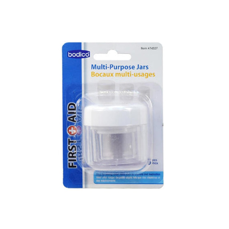 74327 - TRAVEL JARS PLASTIC 3PCS/PACK ASSORTED SIZES TRANSPARENT