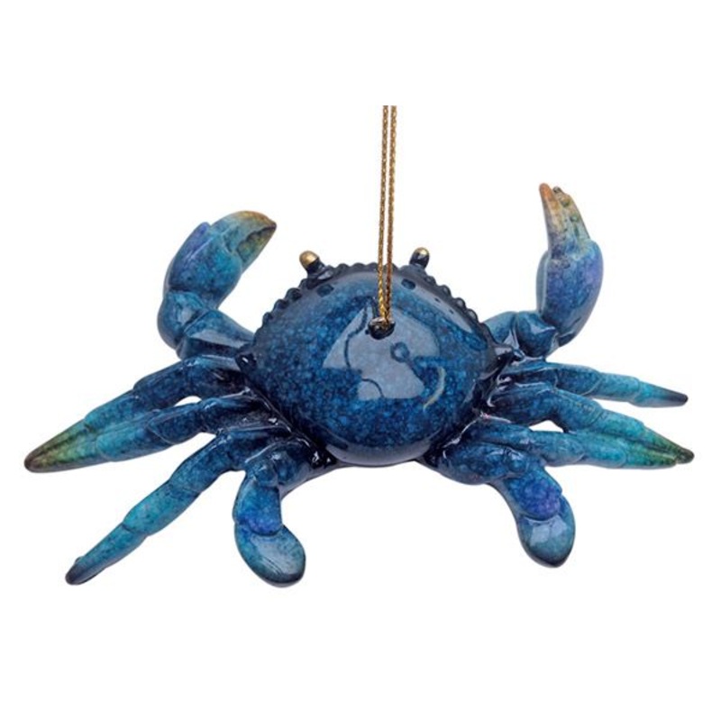 Blue Crab Ornament-Hi-Gloss