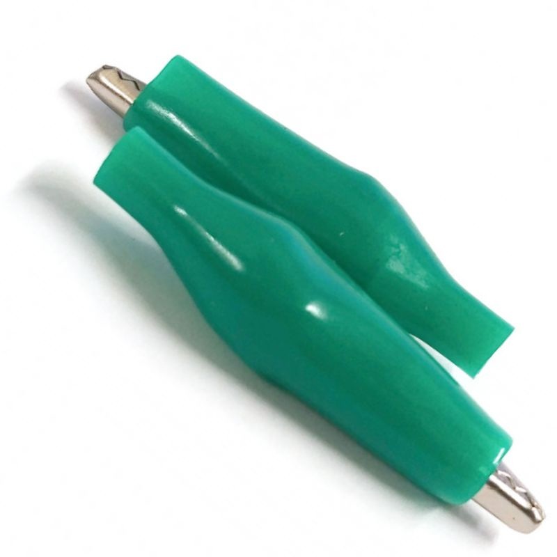 INSTR-000005 - ALLIGATOR CLIP W/BOOT GRN SMALL