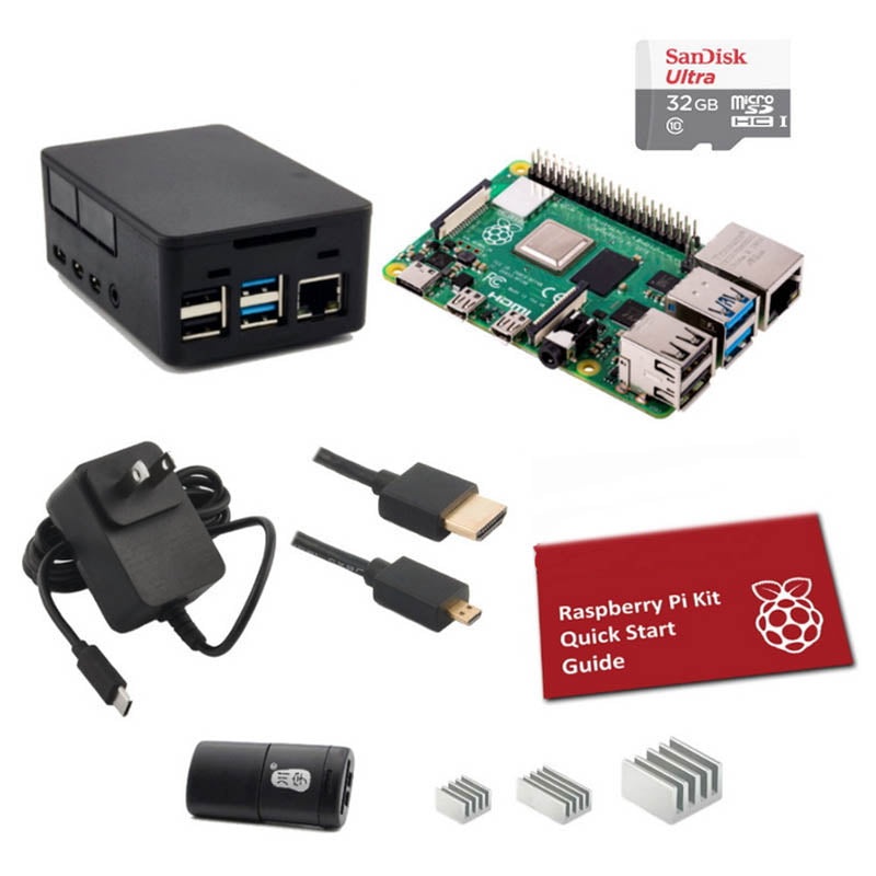 K2B-1349-4GB - RASPBERRY PI4 B STARTER KIT 4GB 32GB MICRO SD