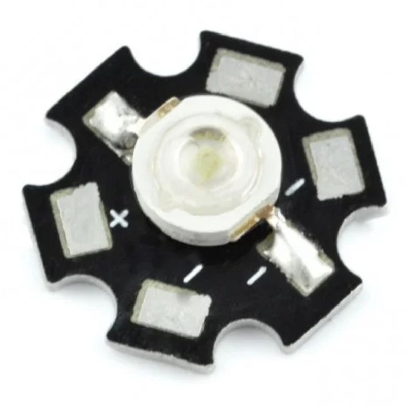 LEDPW-211020 - LED HIGH POWER RED 2.57V 1W 350MA 625NM