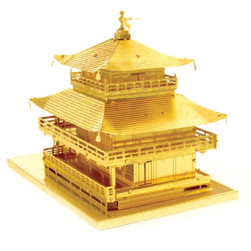 MMS090G - KINKAKU-JI GOLD METAL EARTH 3D LASER CUT MODEL