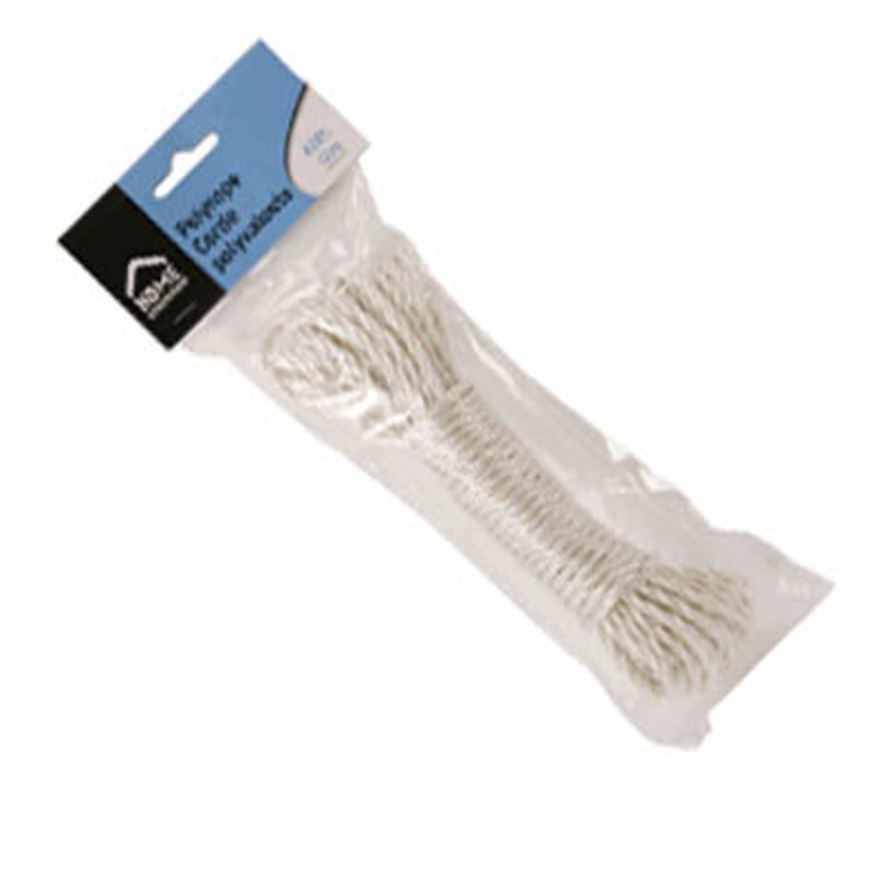83396 - ROPE POLY TWISTED 4MMX40FT WHT