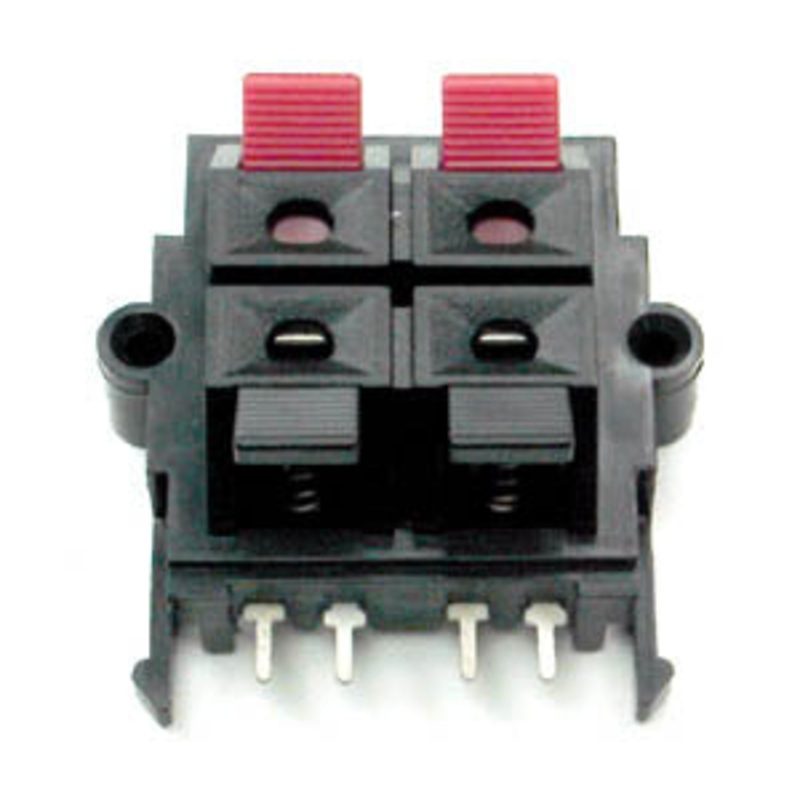 ATEA-1204 - SPEAKER TERM 4POS RECT RED/BLK