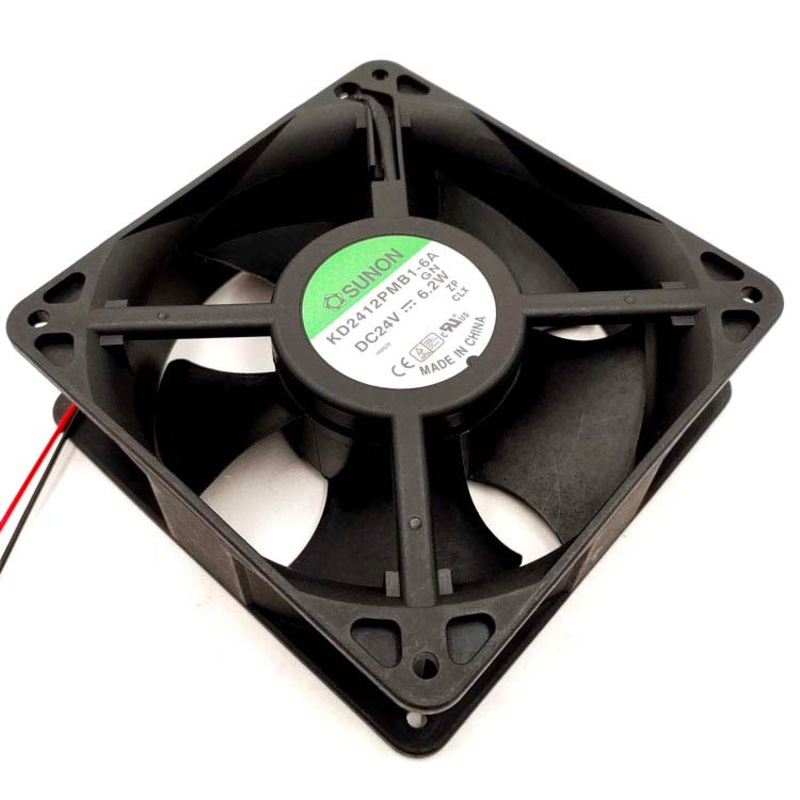 KD2412PMB1-6A - FAN DC 24V 4.7X1.5IN 280MA WITH 2 WIRES 108CFM 3100RPM 42DB 6.2W