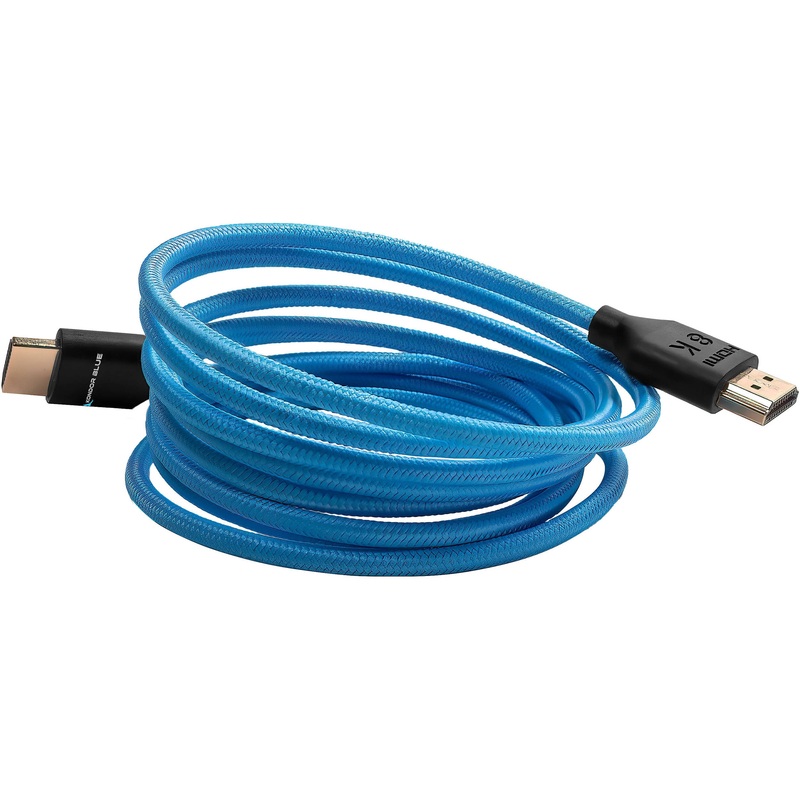 Kondor Blue Long 4K HDMI 2.0 Braided Cable Blue - 213cm (7 Feet)