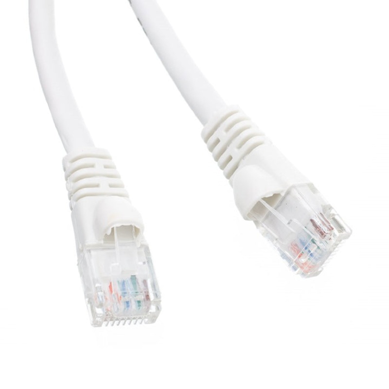 MUTP5E-5WHB - PATCH CORD CAT5E WHITE 5FT SNAGLESS BOOT
