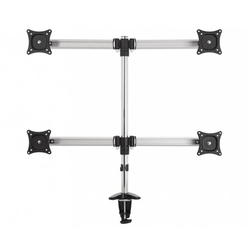 MRC2403-A - MONITOR DESKMOUNT UPTO 35IN QUAD 9KG LOAD/SCREEN 360DEG TILT BLK