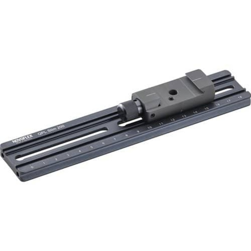 Novoflex QPL SLIM 200 Slim Clamping Plate with Q-Mount Mini Quick Release Base (3.8cm x 20cm)