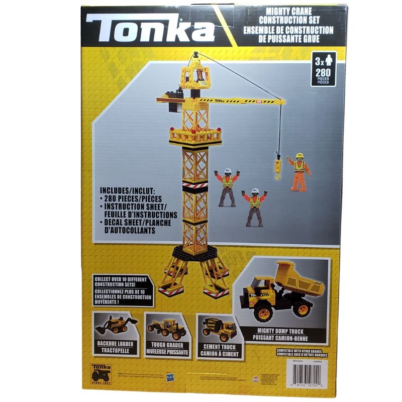 TK3524-02 - TONKA MIGHTY CRANE CONSTRUCTION SET 280PCS/SET