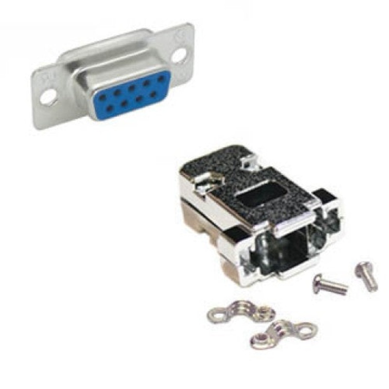 70-4450 - DB9F SOL TIN W/METALLIZED PLASTIC HOOD