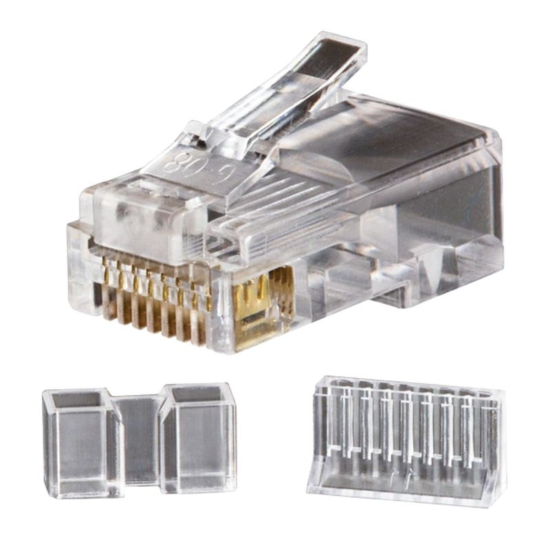 CB9015-C6S - MODULAR PLUG 8P8C SOL SH CAT6 FLAT