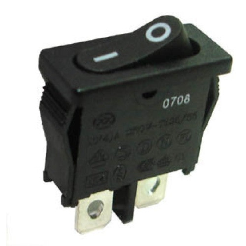 MRH11-C5W-NBBB-17NC - ROCKER SWITCH 1P1T 10A ON-OFF 250VAC QT 7X20MM BLK