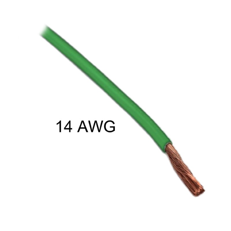 50143 - WIRE AUTOMOTIVE 14AWG 6M GRN 12V STRANDED