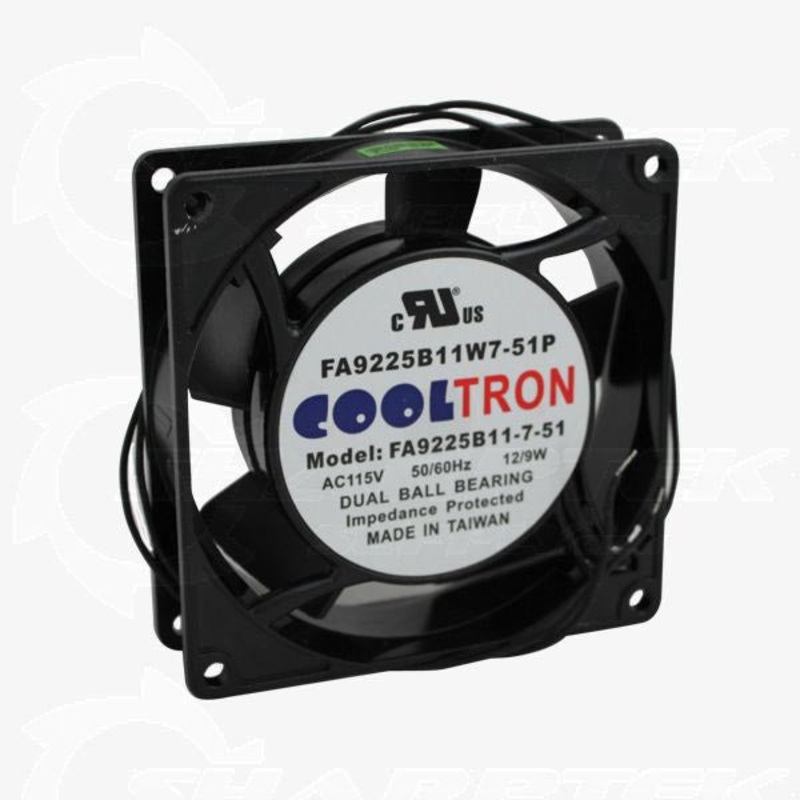 FA9225B11W7-51 - FAN AC 115V 3.6X1IN BB WITH WIRE 30/36CFM 40/45DB 140MA/110MA