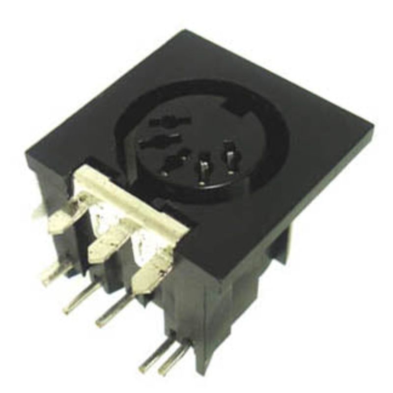 GBQ-347H-1 - DIN JACK 5POS PCRA PLASTIC 180DE