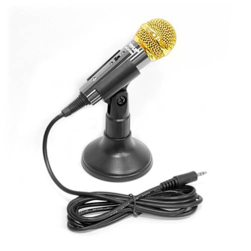 PMIKC20 - MICROPHONE CONDENSER W/WIRE 350R 30-18KHZ 8FT CABLE INCLUDE STAND
