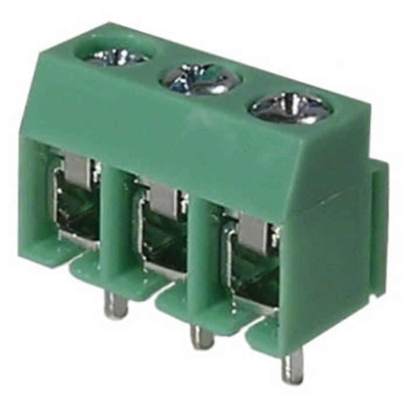 1136709 - TERM BLOCK 3P PCST 5MM 8.1MM WIDE (2 pcs/pkg)