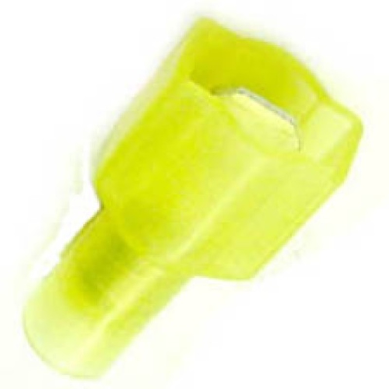 162460-2005 - QUICK CONN MALE YEL 0.250IN 12-10AWG 6.35X0.8MM FULLY INSU. (5 pcs/pkg)
