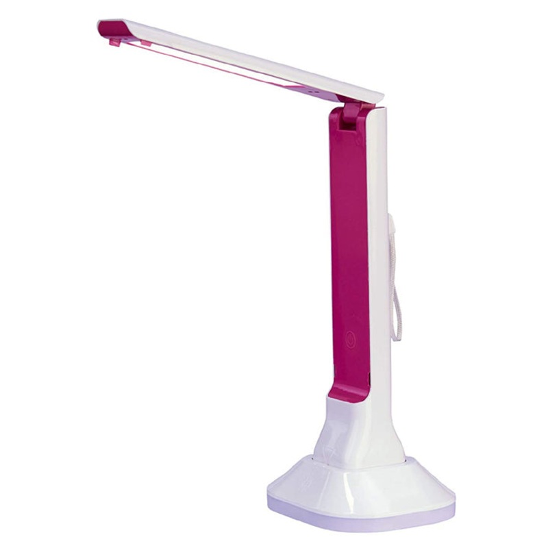 20100-001 - TABLE LAMP LED MULTI-FUNCTIONAL 3 IN 1 DIMMER PINK BASE