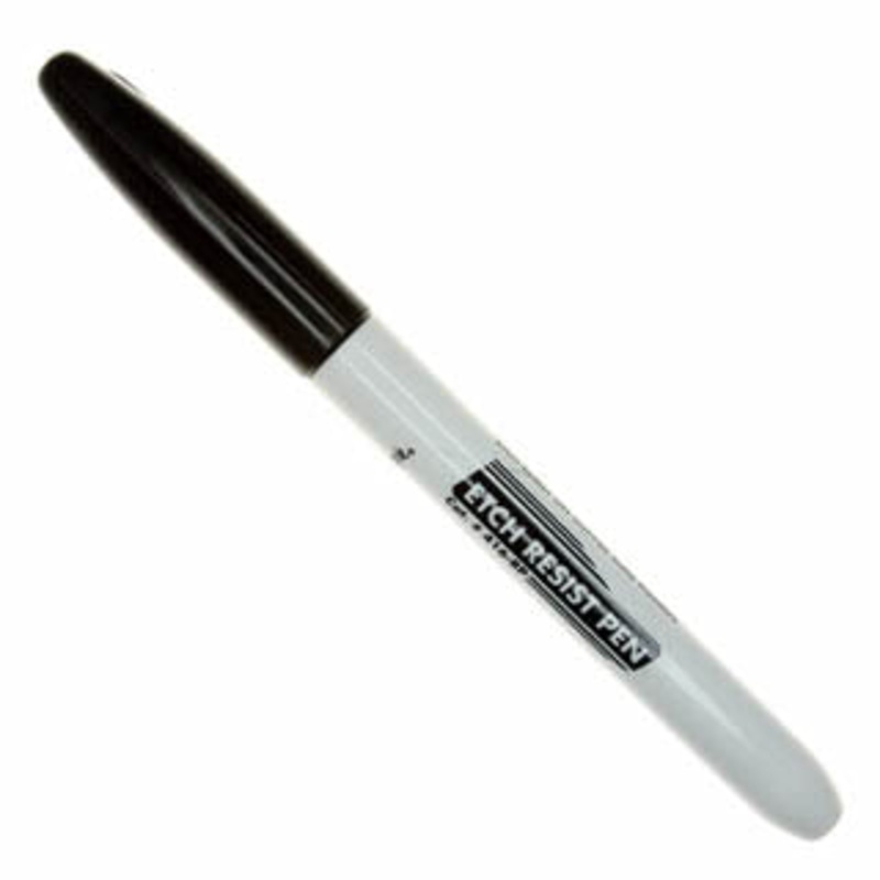 22-0222 - ETCH RESIST INK PEN 1/64INCH BLACK FELT POINT 1/64' WIDE