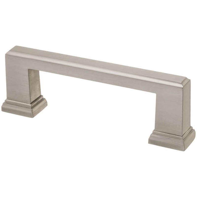 40933 - HANDLE FOR CABINET 3X3.75IN SATIN NICKLE FINISH