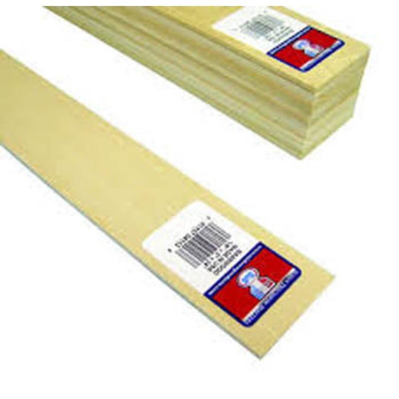 6402 - WOOD STRIP 1/16 X 4 X 36IN BALSA