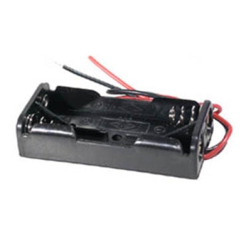 BATTH-000102 - BATTERY HOLDER AAAX2 PLASTIC WITH WIRES