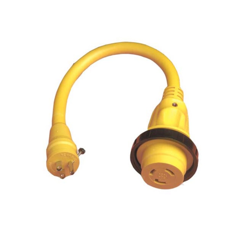 PTA1530 - RV MARINE ADAPTER FEMALE 30A TO MALE 15A 125V PIGTAIL