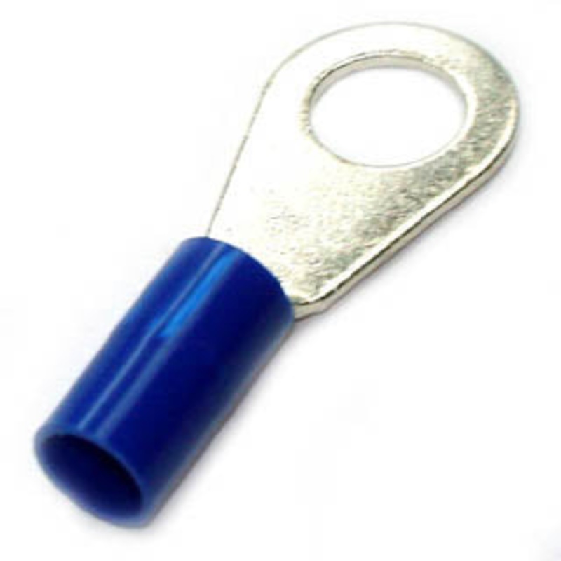 R4007B - RING TERM BLU 1/2IN 6AWG ID-13MM OD-22MM (2 pcs/pkg)